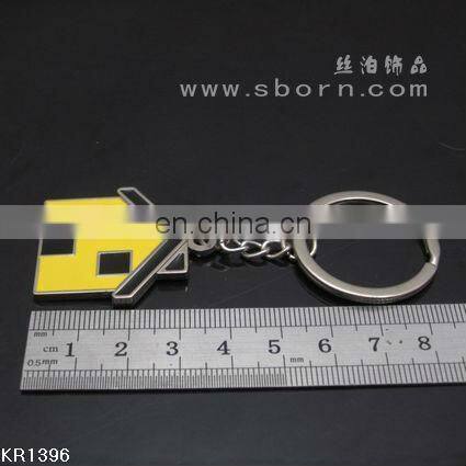 Custom Cute House Shape Soft Enamel Zinc Alloy Metal Key Chain With Laser Logo