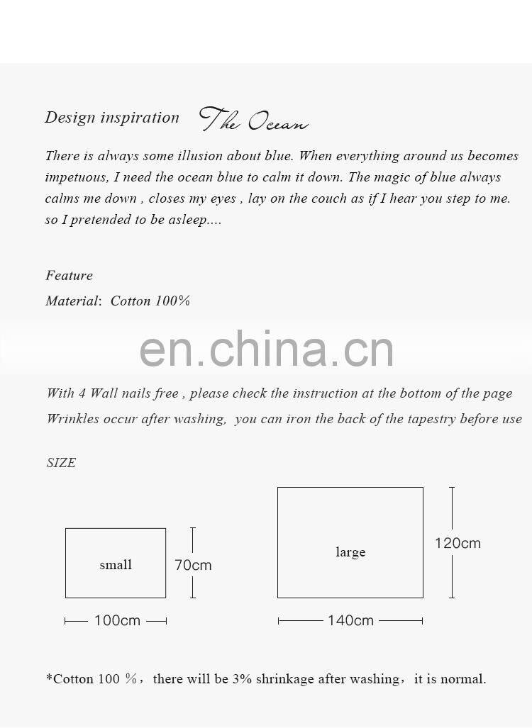 RAWHOUSE hot sale wholesale cotton canvas wall hanging wall tapestry