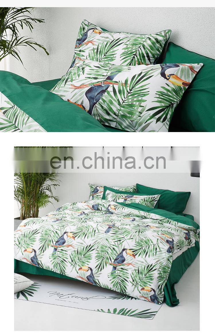 RAWHOUSE Home textile bird print bedding set cotton100%