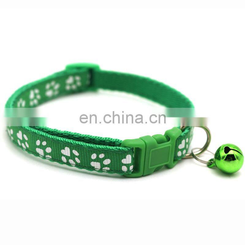 Wholesale Manufacturer Adjustable Soft High Quality Nylon Luxury Custom Pet Dog Collar For Dog With Bell Dog Collar