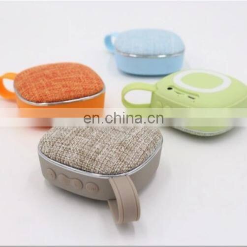Wireless Bluetooth Fabric Speaker Stereo Music Bass Speakers with TF card Hifi Hook