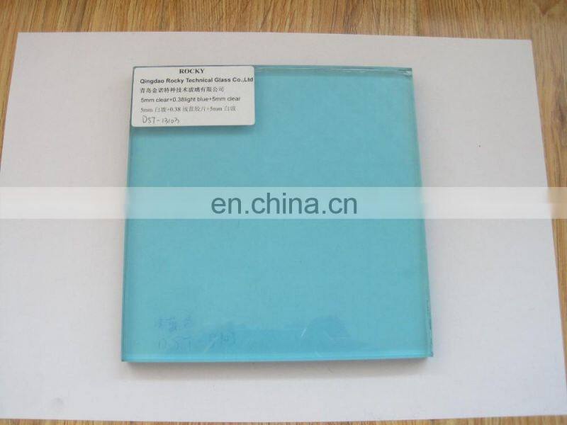 4,38mm 5.38mm laminated glass