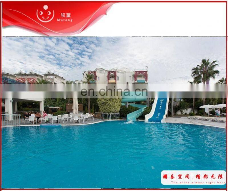 Slide Water For Pool Attraction In Resort Play Area