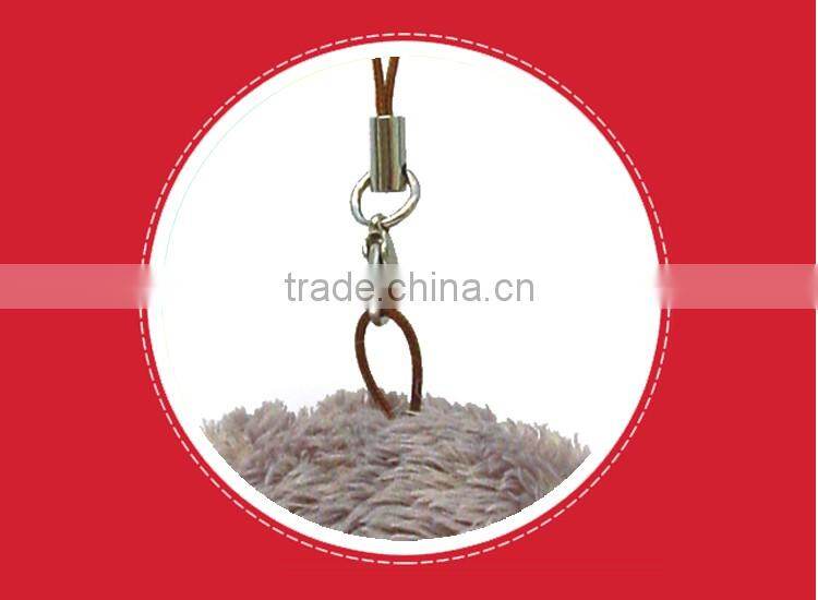 Personalised decorative mobile cell phone wrist strap with animal