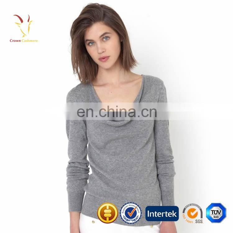 Women's soft feeling cashmere pullover sweater
