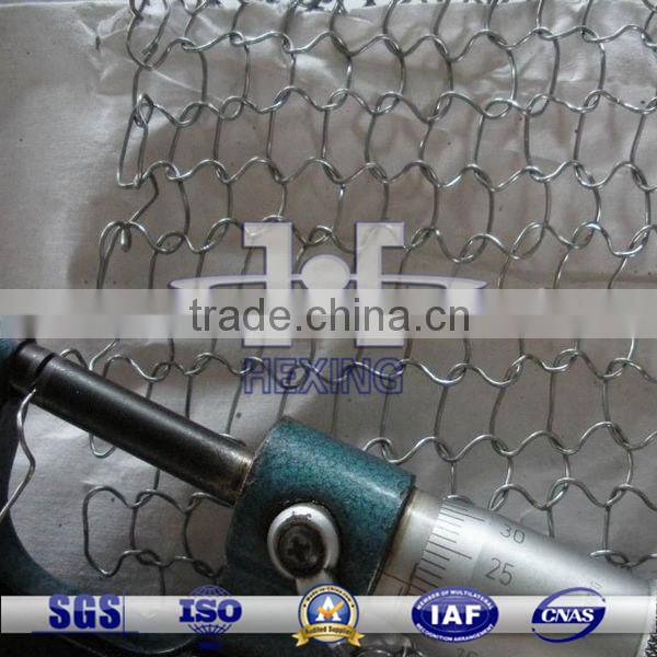 0.3mm Wire Diameter Stainless Steel Standard Type Knitted Wire Mesh