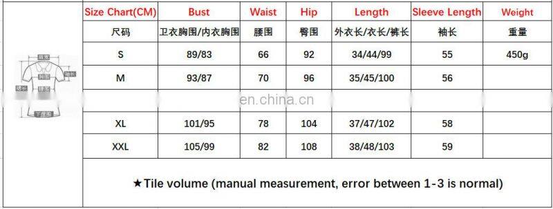 New Products 2021 Ladies Long Sleeve Bodysuit Jumpsuit 3 Piece Set Ladies Stacking Jogging Set