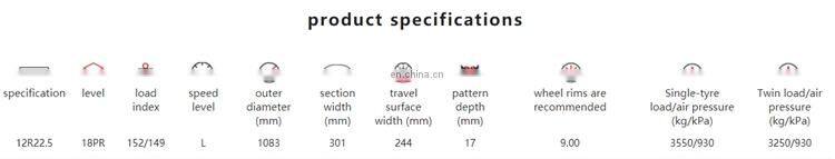 Truck Tire 12r22.5 Medium and long distance Truck Tires For Sale Truck Tire 12r22.5 Medium and long distance Truck Tires For Sale