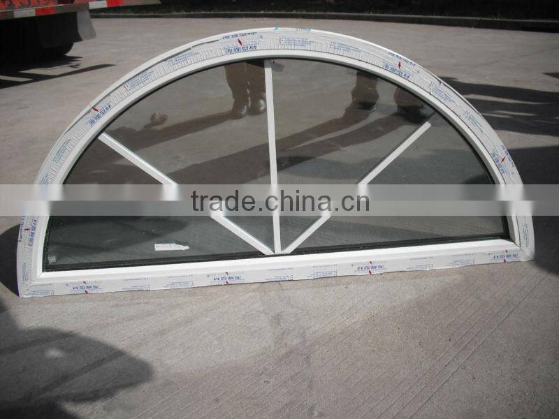 pvc profile arc sliding glass window