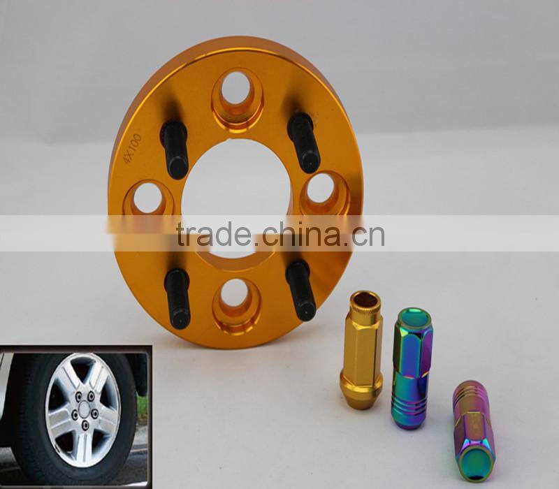 CNC Machined Wheel Flange Car Aluminum Alloy Wheel Spacer 4x100