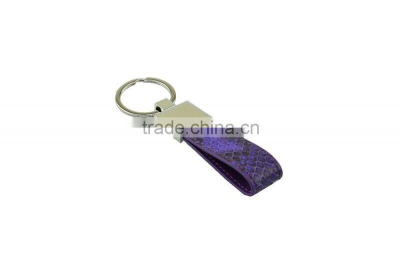Luxury Wholesale Custom Real Genuine Python Skin Leather Key chain Key Ring