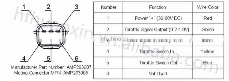 Foot Pedal Accelerator Sensor For Electric Vehicle HXJS-4805