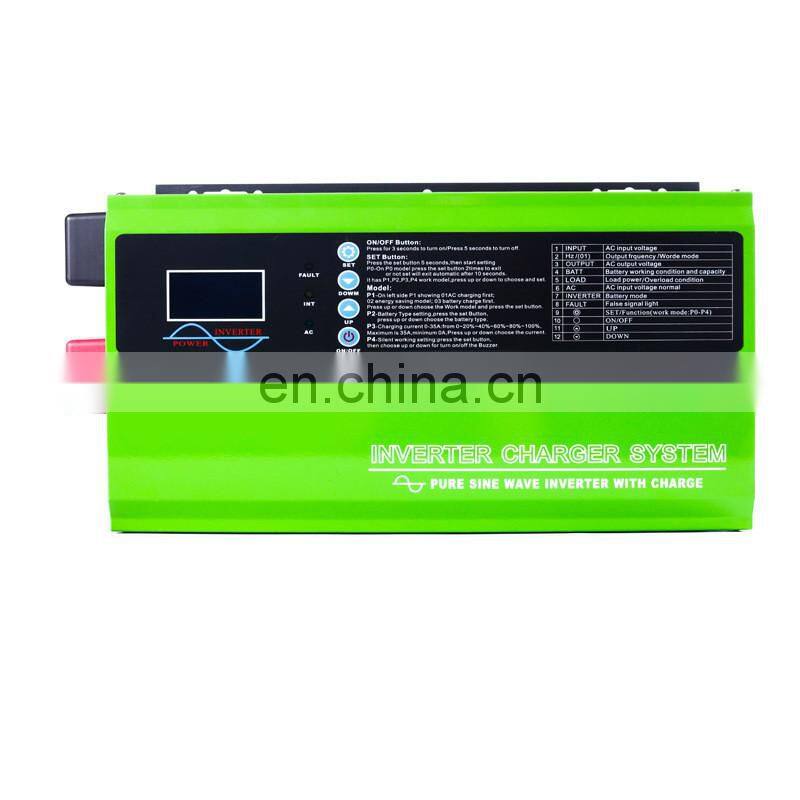 Household solar power inverter system 1000w 1500w 3000W hybrid solar power inverter grid tied 48v best price for sale