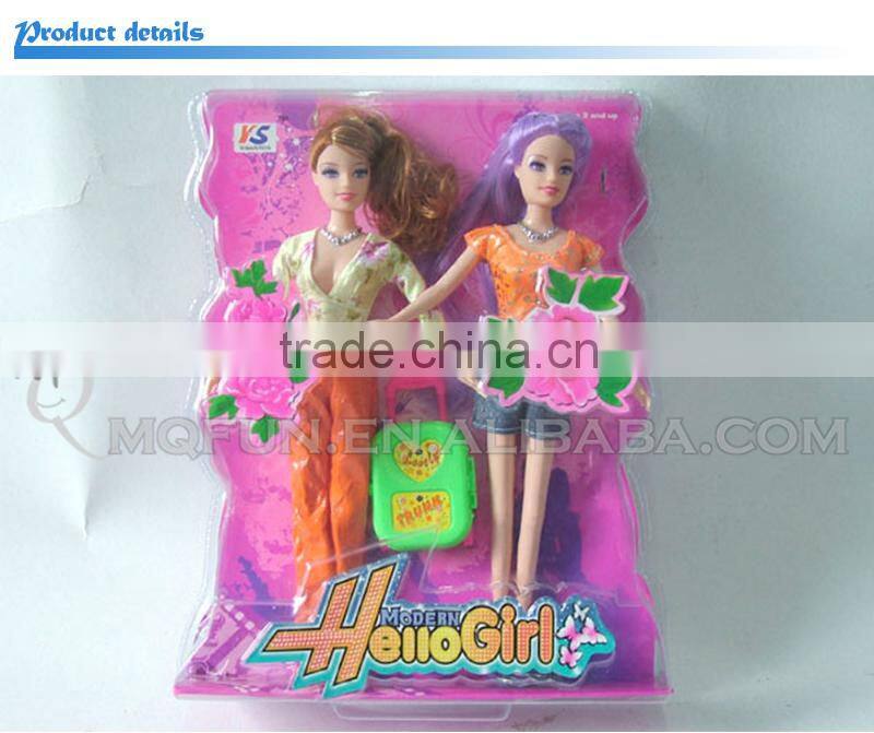 Mini Qute 36 cm 2 IN 1 beautiful America Latex kid fashion Plastic doll decoration model educational toy accessories NO.YS0827-4