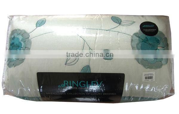 Taffeta embroidery twin comforter set