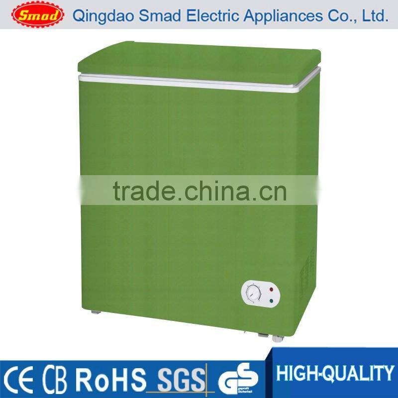 R134a Portable Single solid door Top Open Color mini Chest Freezer