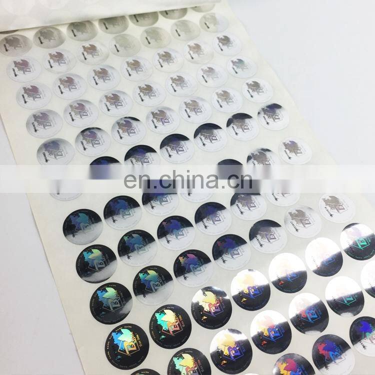 Custom Printing Hologram Sticker Label Security Adhesive 3D PVC Manufacturer Customized Holographic Roll Film Accept CN;GUA