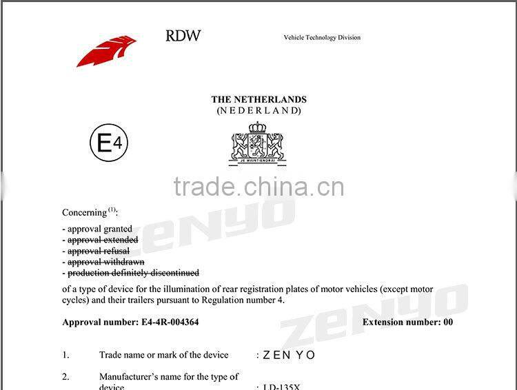 1 Year no send back warranty led license plate light for bmw e90