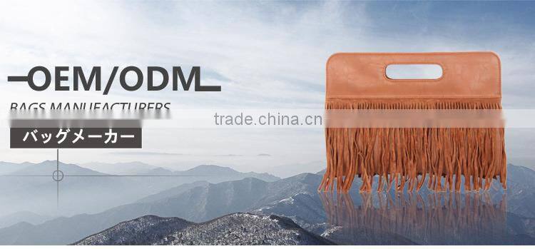 pu lady fashion message bag tassel bag