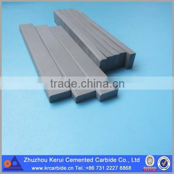 YG6X sintered cemented carbide flat bar rectangular carbide strip from Zhuzhou Kerui