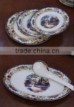 56 pcs Ceramic Porcelain Dinner Plate