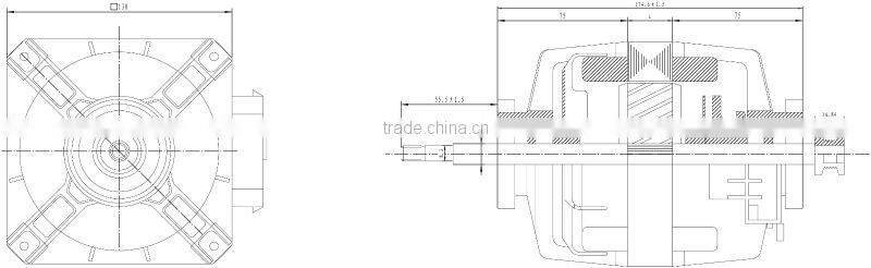energy-saving washing machine motor electric