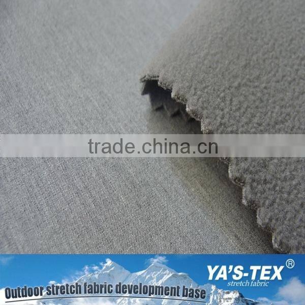 YA'S-TEX softshell polyester bamboo fiber laminated bamboo fleece fabric