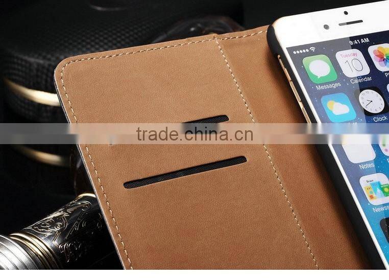 Cheap price personalized protective cell phone case leather bag for Iphone 6 6S