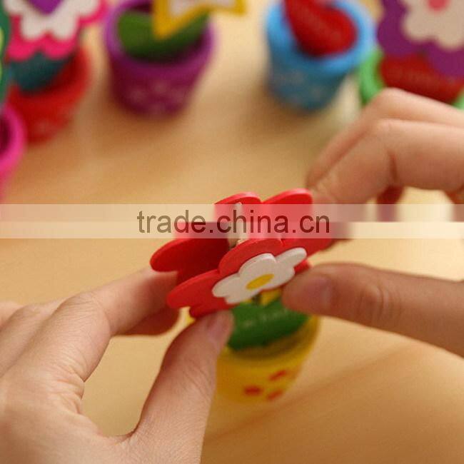 Wooden flower pot decoration items table card holder