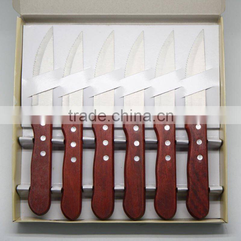 6pcs Stainless Steel Steak Knife Set/Kitchen Tool/Kitchen ware