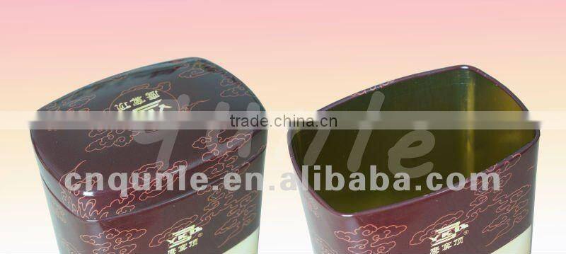 Rectangular Tin caddy Cans for packing coffee