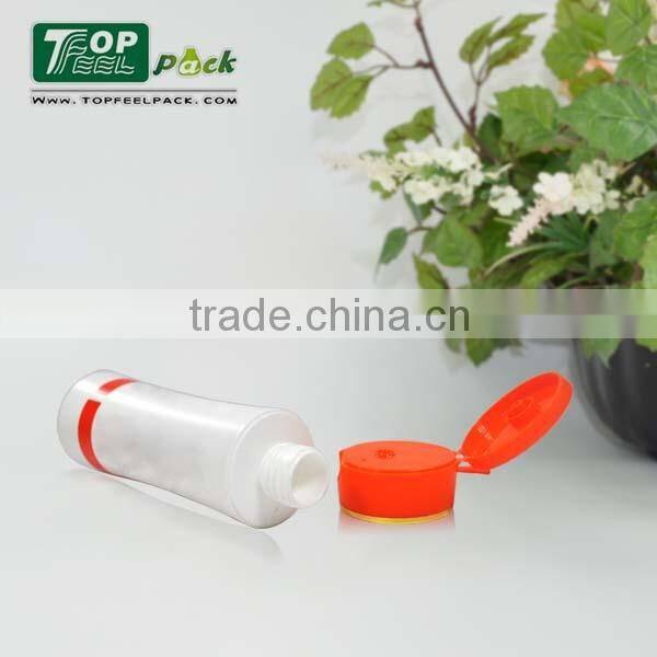 2015 Wholesale100ml PE cosmetic plastic hair care bottle shampoo bottle