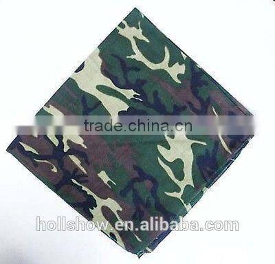 Flag Camouflage Printed Square Neckwear Cotton Bandana