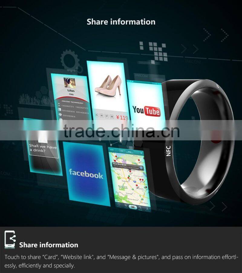 Titanium and healthy magnet nfc smart ring for smart phone (Android & Windows phone)