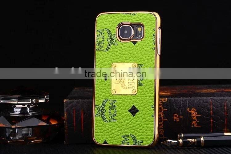 Brand MCM fashion luxury For Samsung S6 PU+PC cell phone case
