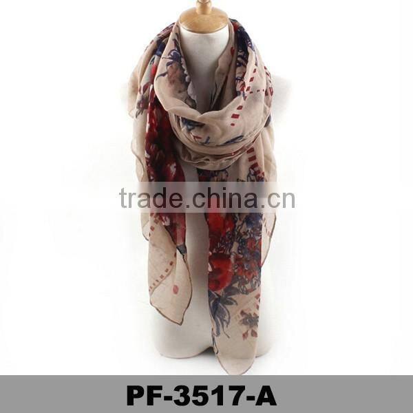 2016 Wholesale National Style Country Style Floral Bandanna Scarf