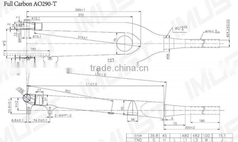 full carbon rigid fork 29er carbon fork mtb 15mm thru axle 29er fork mtb carbon
