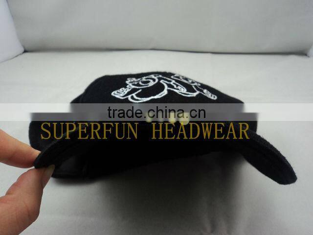 manufacturer supply customized 3D embroideried logo 4 LED lighting hats