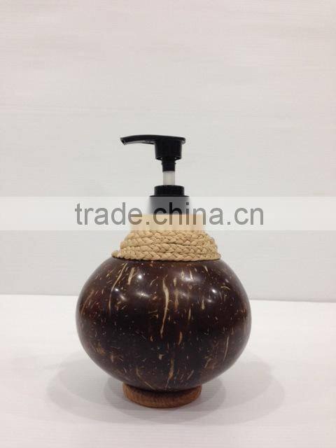 Coconut Shell shampoo/ Soap bottle high quality from Thailand
