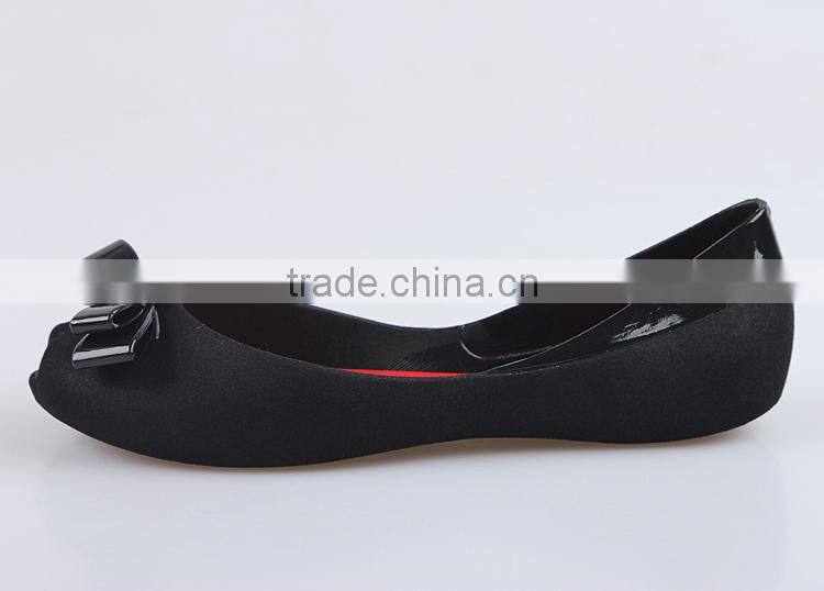 2016 Women flats shoes fish mouth butterfly plastic melissa shoes causal lady shoes pvc jelly flats shoes for women