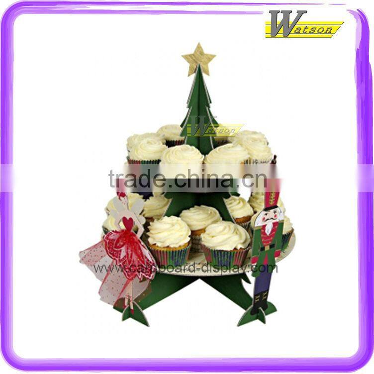 Cardboard Display Cupcake Rack for Birthday Party and Applicable to Baldy Cupcakes or Other Cupcake Brands