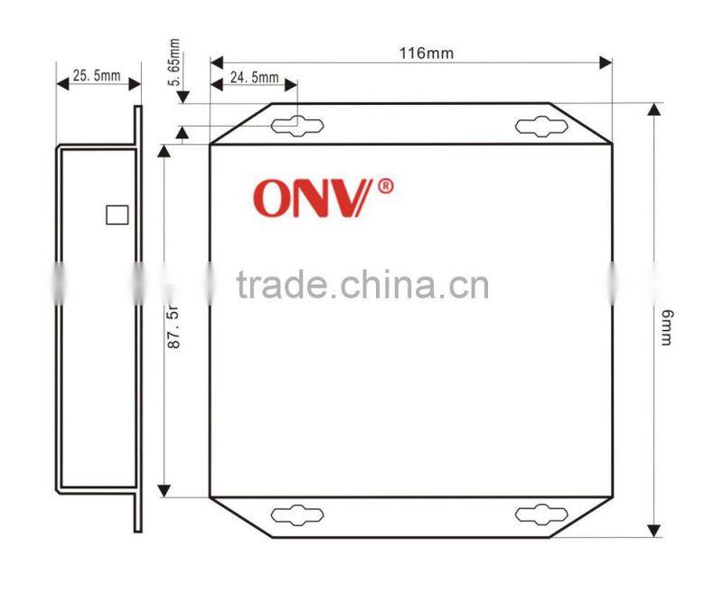 2 Channel analog video audio fiber optic transmitter receiver with 2CH Video+2CH Audio