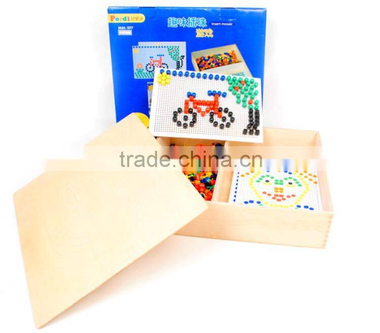 Hot selling wooden beads sets OEM high quality teaching sets toys educational Beads set teaching toys MDD-1017