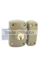 wooden door rim lock knob lock