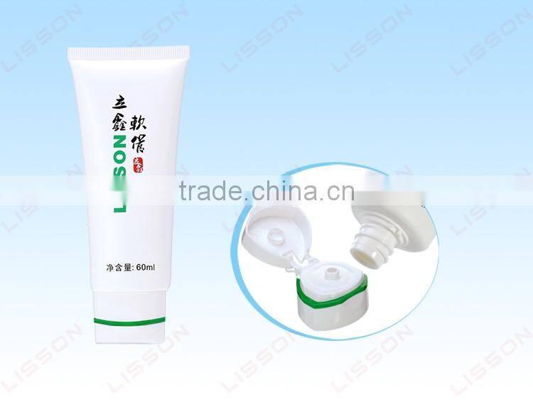 D35mm Cosmetic PE Tube with Double Color Cap for Cleanser