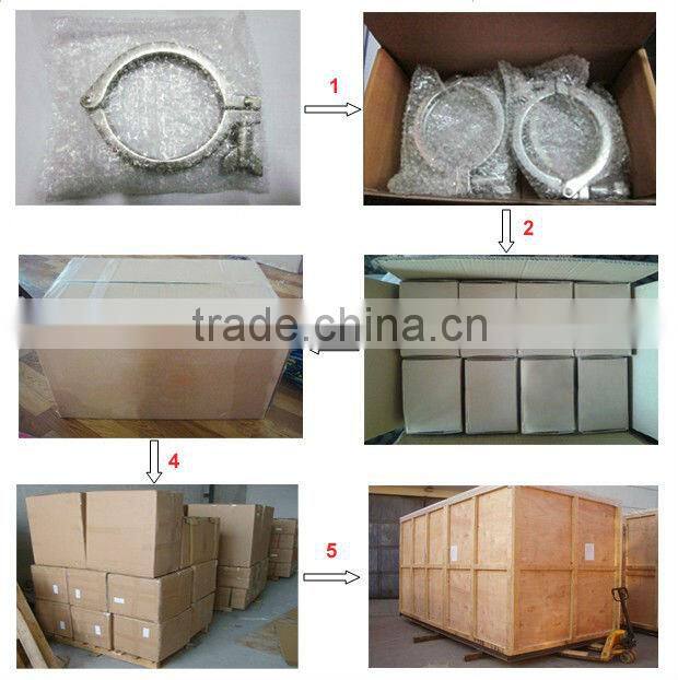 factory price America type stainless steel pipe fitting hose clamp