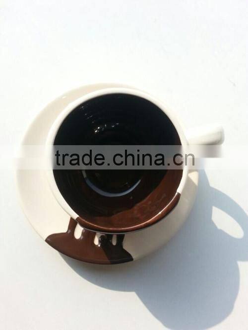 2015 Wholesale customized glazed ceramic coffee cup