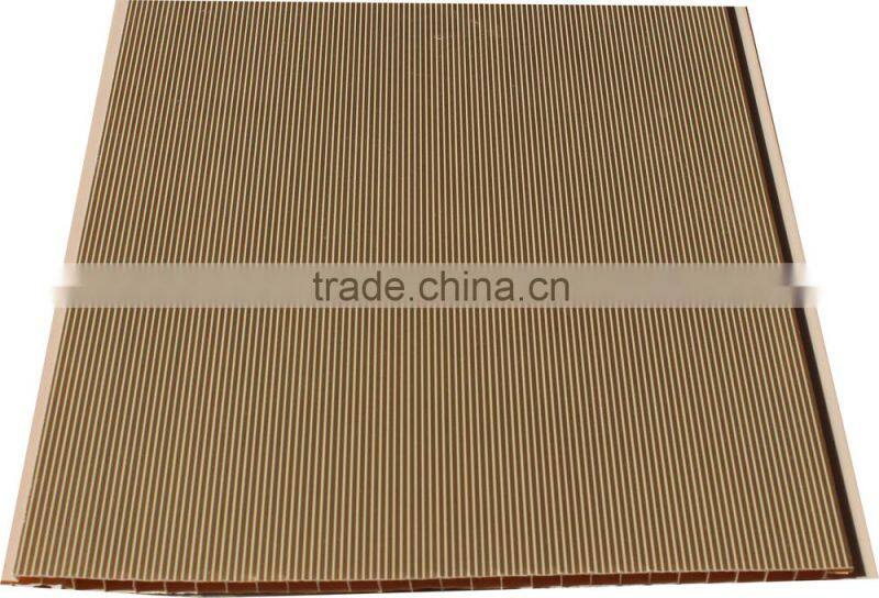 Popular wooden design trasfer printing upvc ceiling panel T040