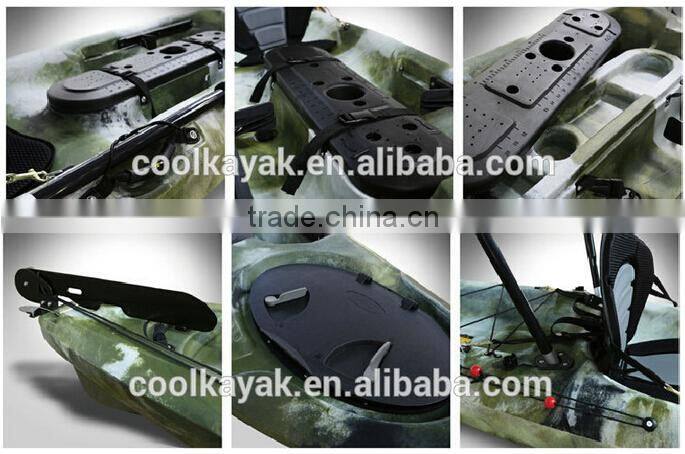 12ft one seater plastic fishing kayak sale