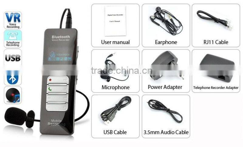 Bluetooth cell phone voice recorder , supporting TF card